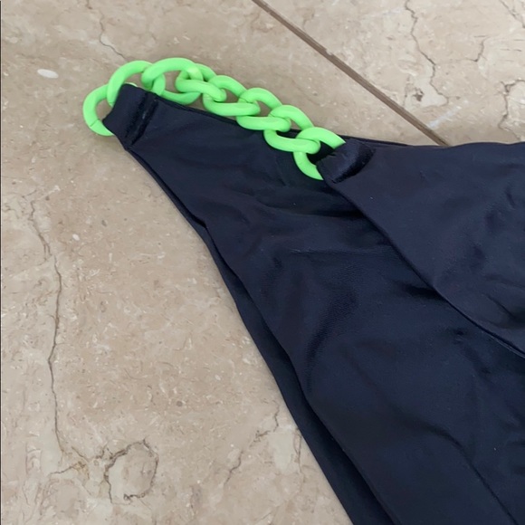 Red Carter Side Chain Bikini Bottom - Picture 3 of 6